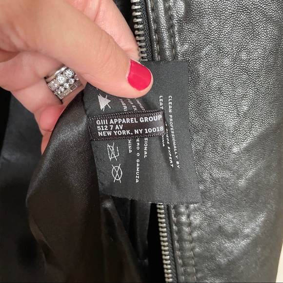 Marc New York  Leather Jacket Black L - Picture 10 of 11